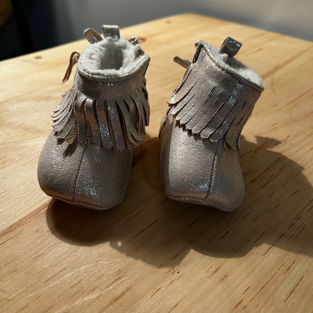 Rising Star Champagne Baby Boots